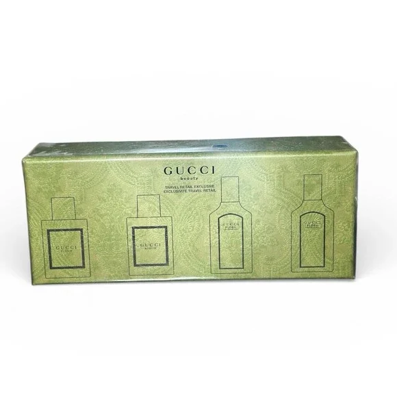 Sealed Gucci Fragrance 4-Piece Gift Set Bloom And Flora 5ml/.16fl.oz - Picture 2 of 5